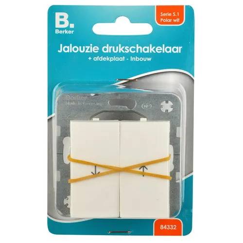 Jalouzie druk schak. puls+vergr. - wit/wit-0