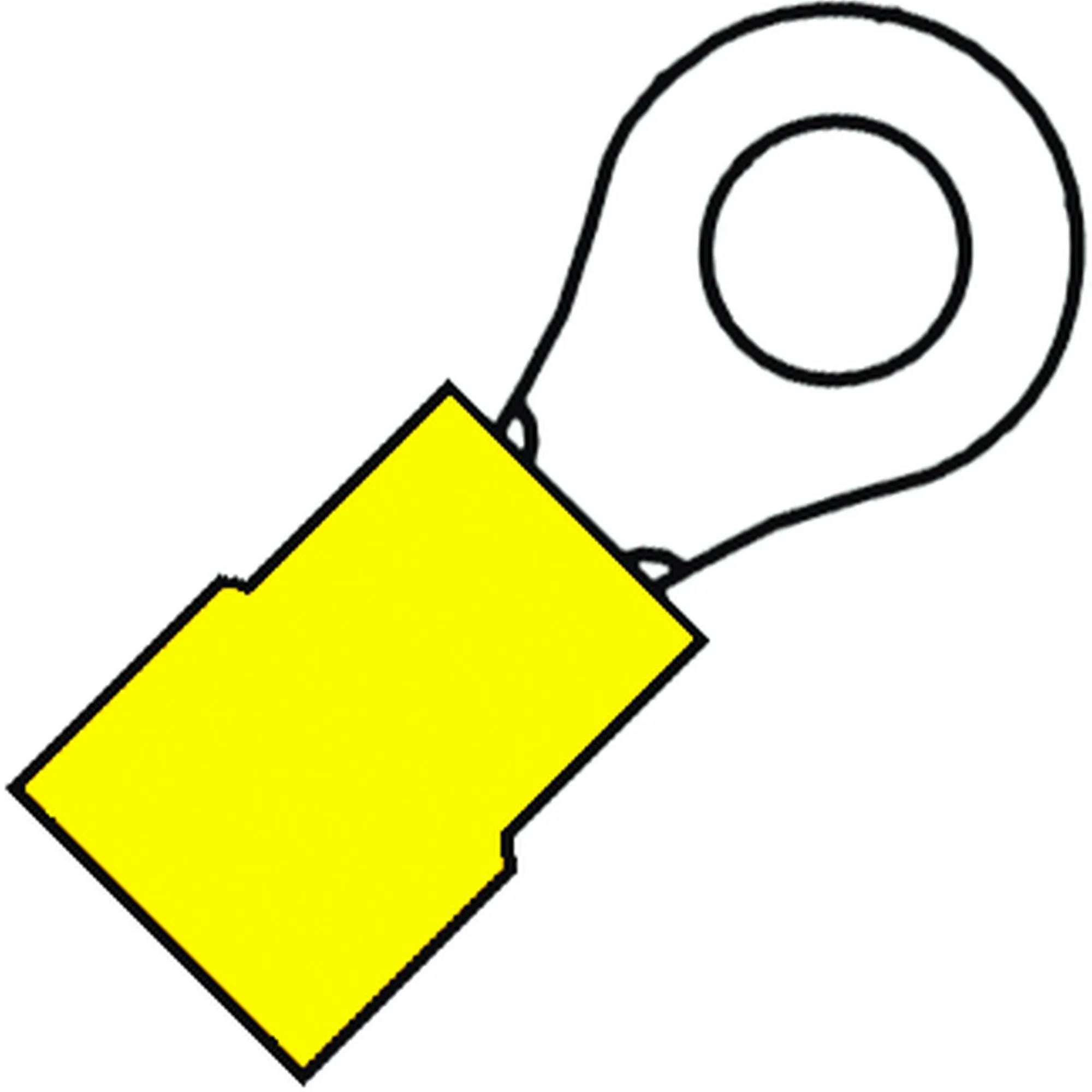 Ringkabelschoen 4-6mm² M10 - 100 - stuk(s) - geel-0