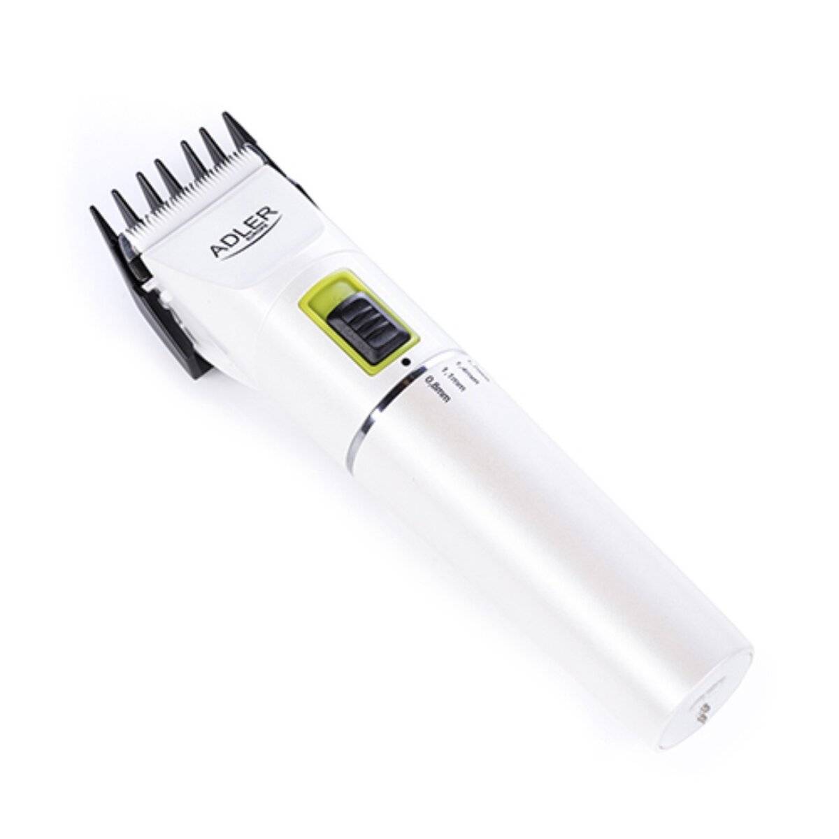 Adler AD 2827 Haartrimmer 2200 mAh met 4 opzetkammen - Wit-1