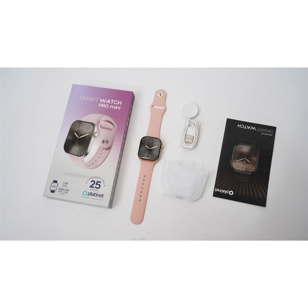 Platinet Smartwatch AMOLED 1,85 inch Bluetooth Fitness Tracker Roségoud-4