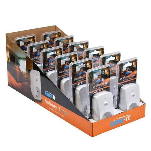 Vakantieschakelaar + licht/donker sensor - 1 - stuk - wit-1