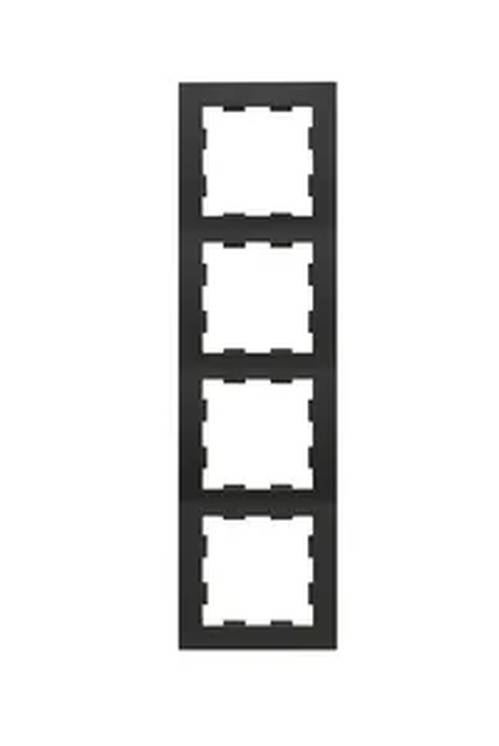 Afdekraam 4- voudig Badora mat zwart-0