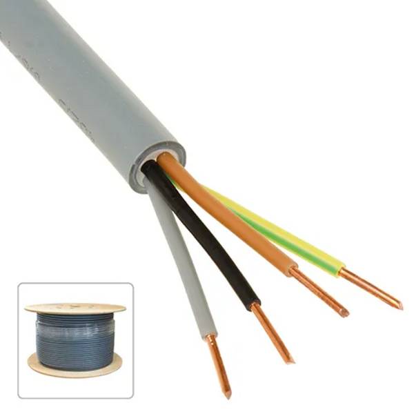 4 x 2.5 XMVK Eca - haspel 500 meter - 500 - meter - grijs