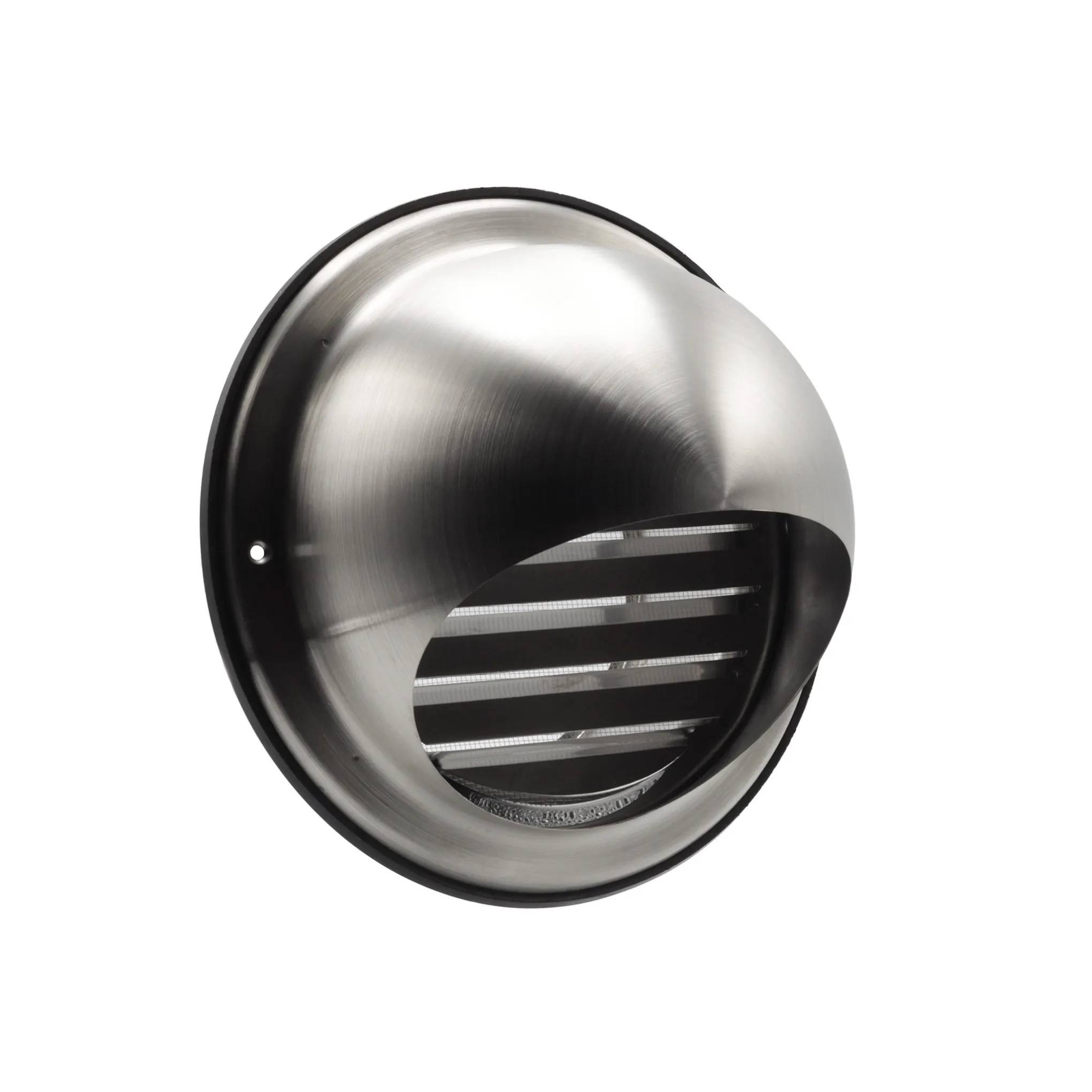 Buitenrooster bol RVS ø 125mm - RVS-1