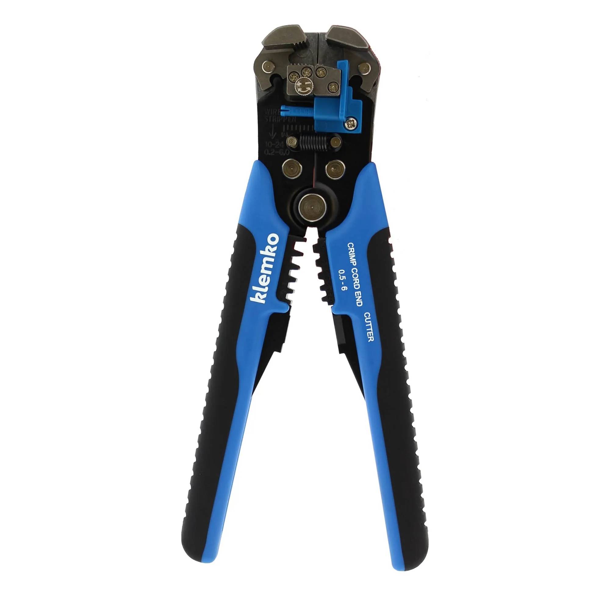 Strip- en krimptang 0.14-6mm² universeel - blauw-0
