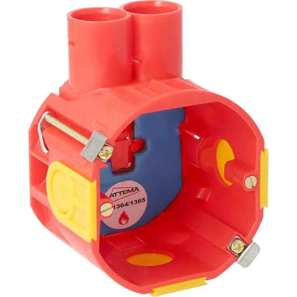1069 ATT inbouw hollewanddoos brandwerend UHW50-BW - rood