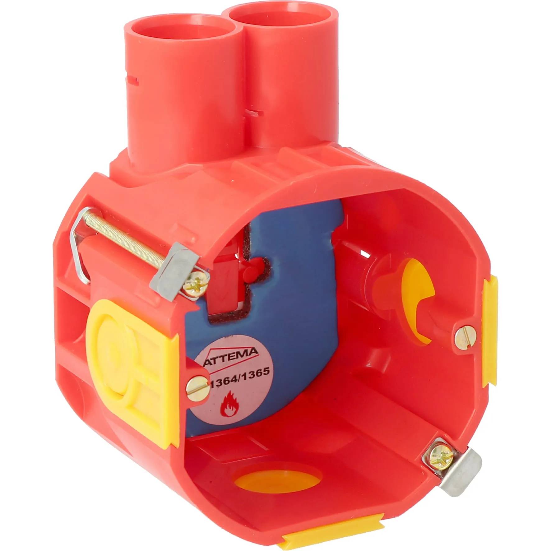 1069 ATT inbouw hollewanddoos brandwerend UHW50-BW - rood-0