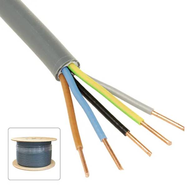 5 x 1.5 XMVK Eca - haspel 500 meter - 500 - meter - grijs