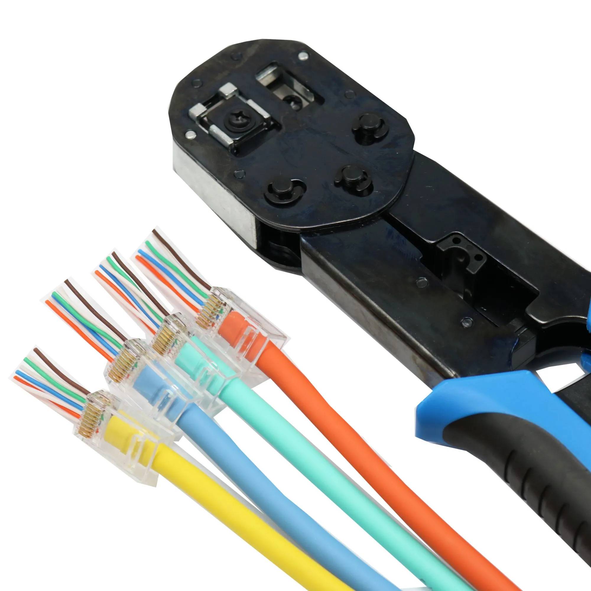 Aluminium sperkrimptang voor EZ-RJ connectoren - blauw-0