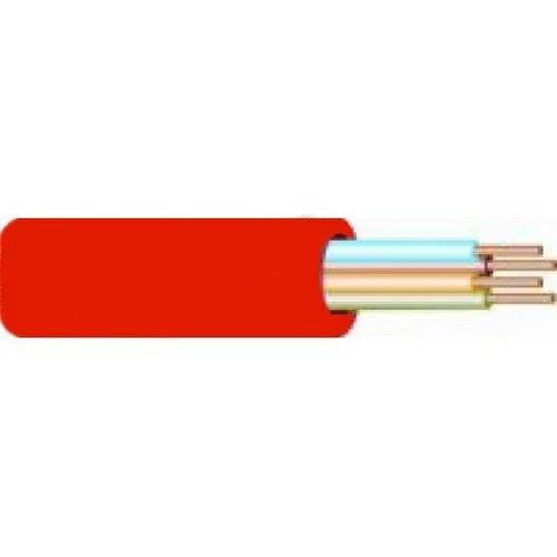 2 x 0.8mm² YRMB brand/signaal kabel Dca Ring - 100 - meter - rood-0