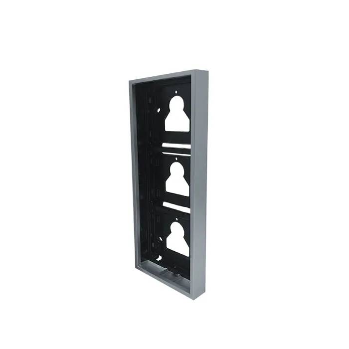 ULTRA frame met opbouwbehuizing 3 modulen - metaal-0