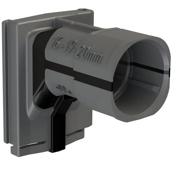 Inzetstuk enkel 16/19mm tbv Attema inbouwdoos U40/U50 - 10 stuk(s) -  grijs