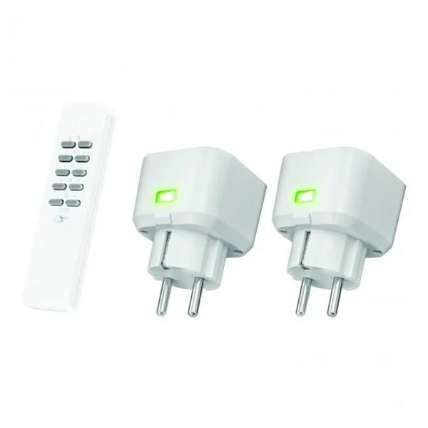Afstandsbed.+2x Stopcontactdimmer set ACC2-250R