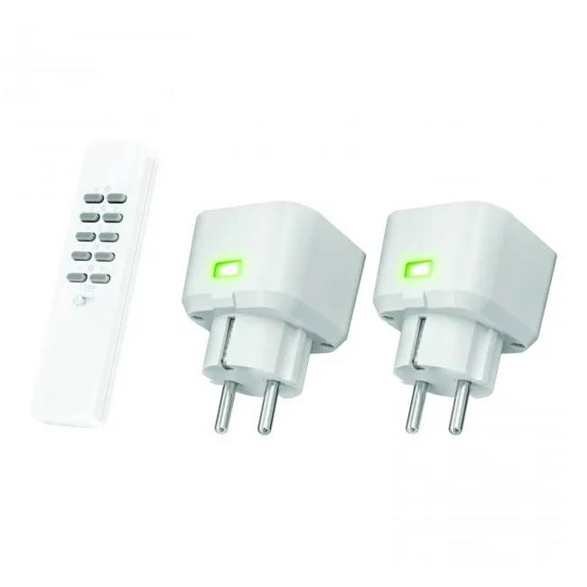Afstandsbed.+2x Stopcontactdimmer set ACC2-250R-0