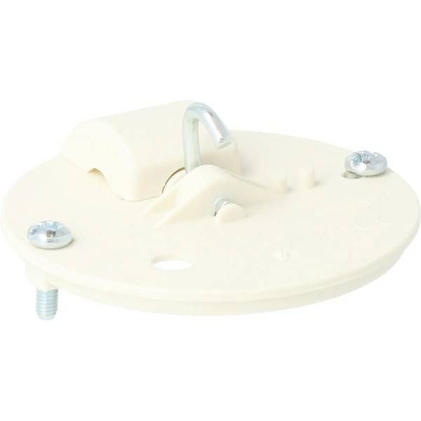 5011 centraaldoosdeksel rond+aansluitklem  80mm - 1 - stuk - wit