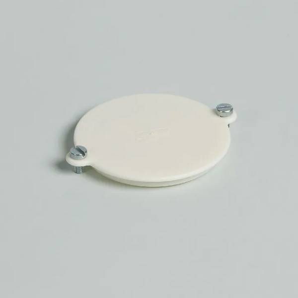 4510 Deksel voor Lasdoos Blinddeksel met 2 boutjes M4x8 - 1 - stuk - creme