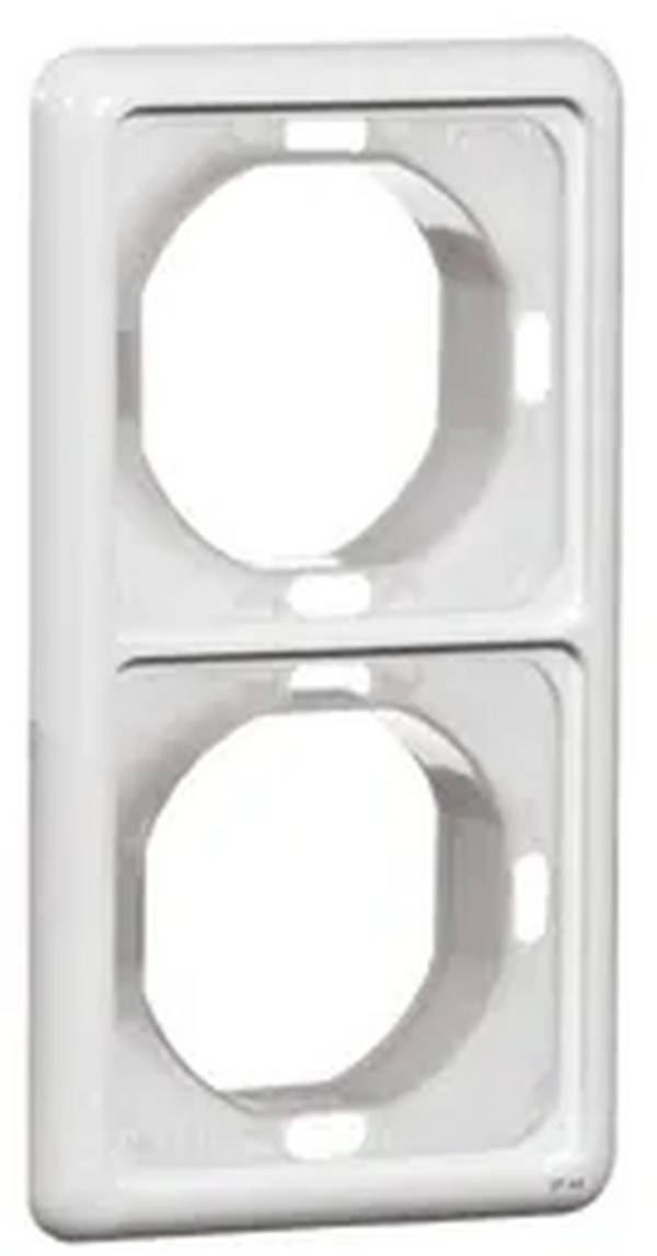 STANDARD afdekraam 2-voudig IP44 creme - creme