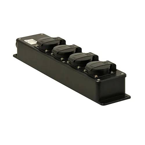 VD16 verdeelblok 4V + PG16 wartel zwart-0
