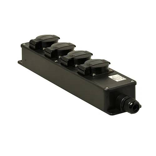 VD16 verdeelblok 4V + PG16 wartel zwart-1