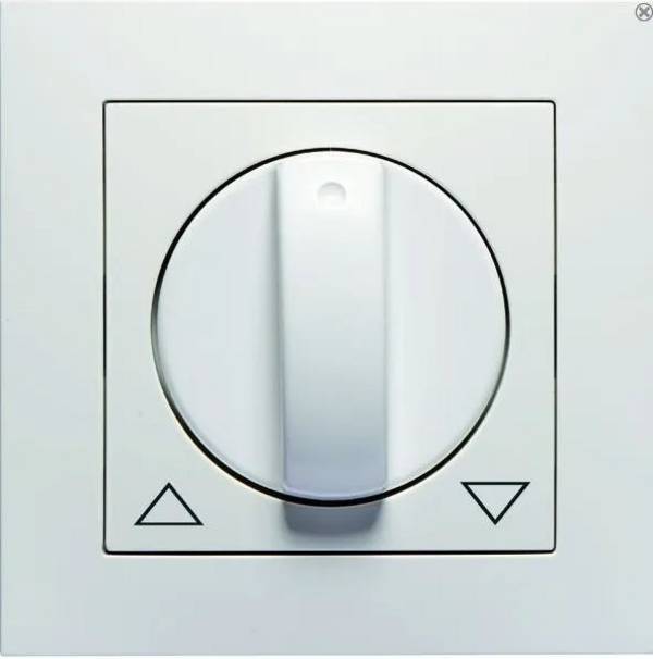 Draaiknop vent./jal .WW Badora D 11.610.02 J     - 1 - stuk - wit/wit