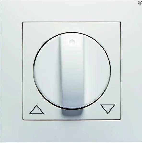 Draaiknop vent./jal .WW Badora D 11.610.02 J - 1 - stuk - wit/wit-0