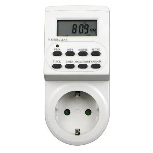 Tijdschakelklok Digitaal 7x24 uur - wit-0