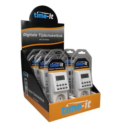 Tijdschakelklok Digitaal 7x24 uur - wit-1