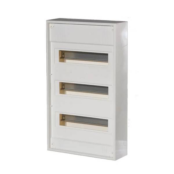 Opbouwverdeler 3rij 36mod +klem lege groepenkast IP30 - wit