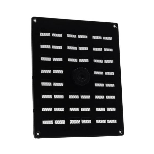 NEDCO Alu. Schuifrooster 250X200mm, Gaas, Zwart