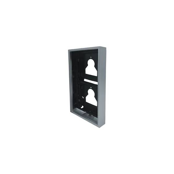 ULTRA frame met opbouwbehuizing 2 modulen - metaal
