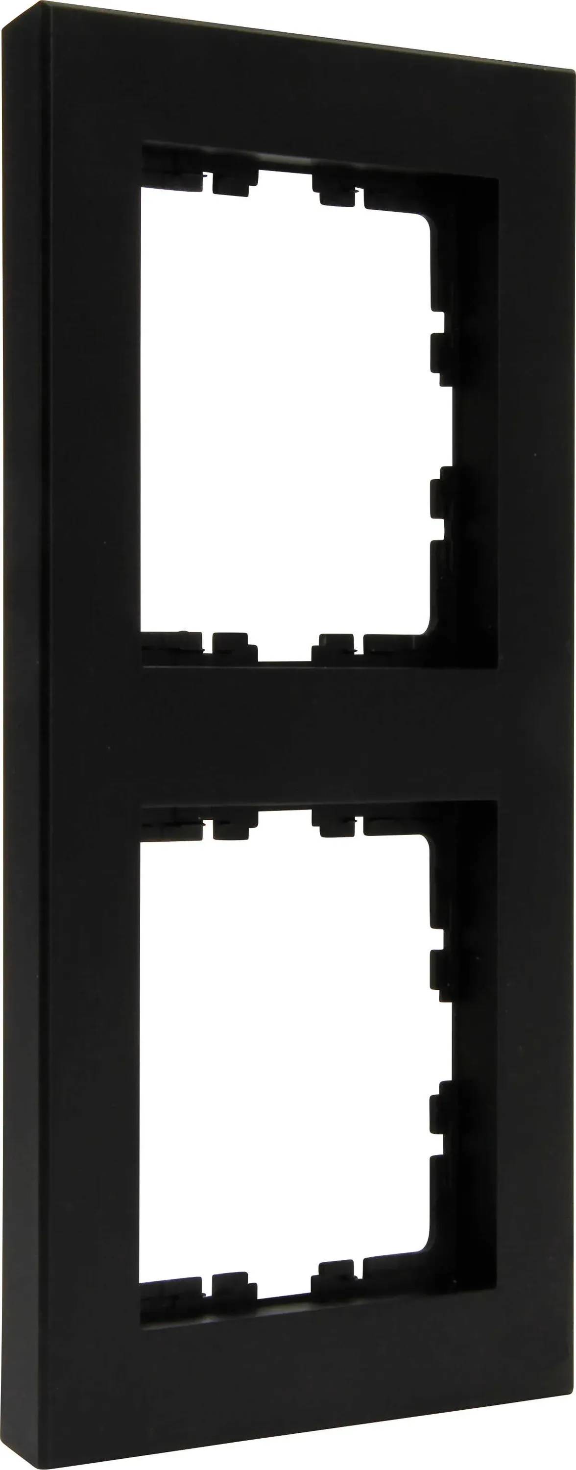 HK07 Pure - afdekraam 2-voudig mat zwart - 1 - stuk-1