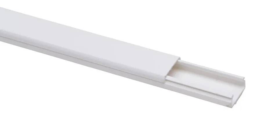 Kabelkanaal met deksel, zelfklevend, 20 x 10 mm wit 2 meter - 1 - stuk-0