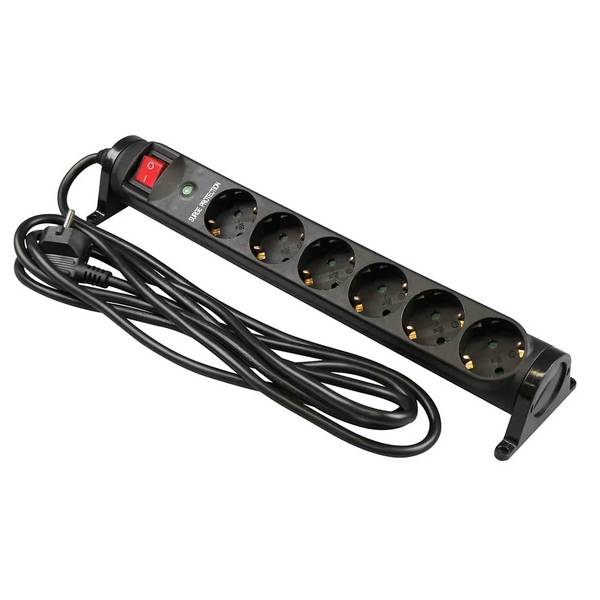 TCD 6V Draaibaar  3meter 3x1,5mm zwart monteerbaar