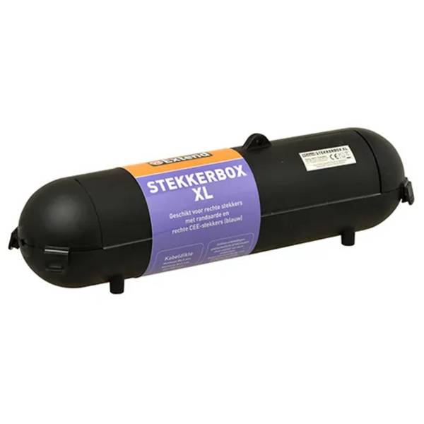 Waterdichte stekkerbox zwart XL - 370x85mm - 1 - stuk