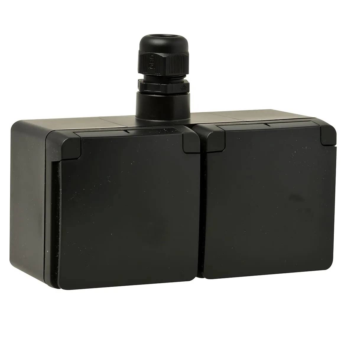 Hydro WD WCD RA 2V horizontaal - insteek zwart-1