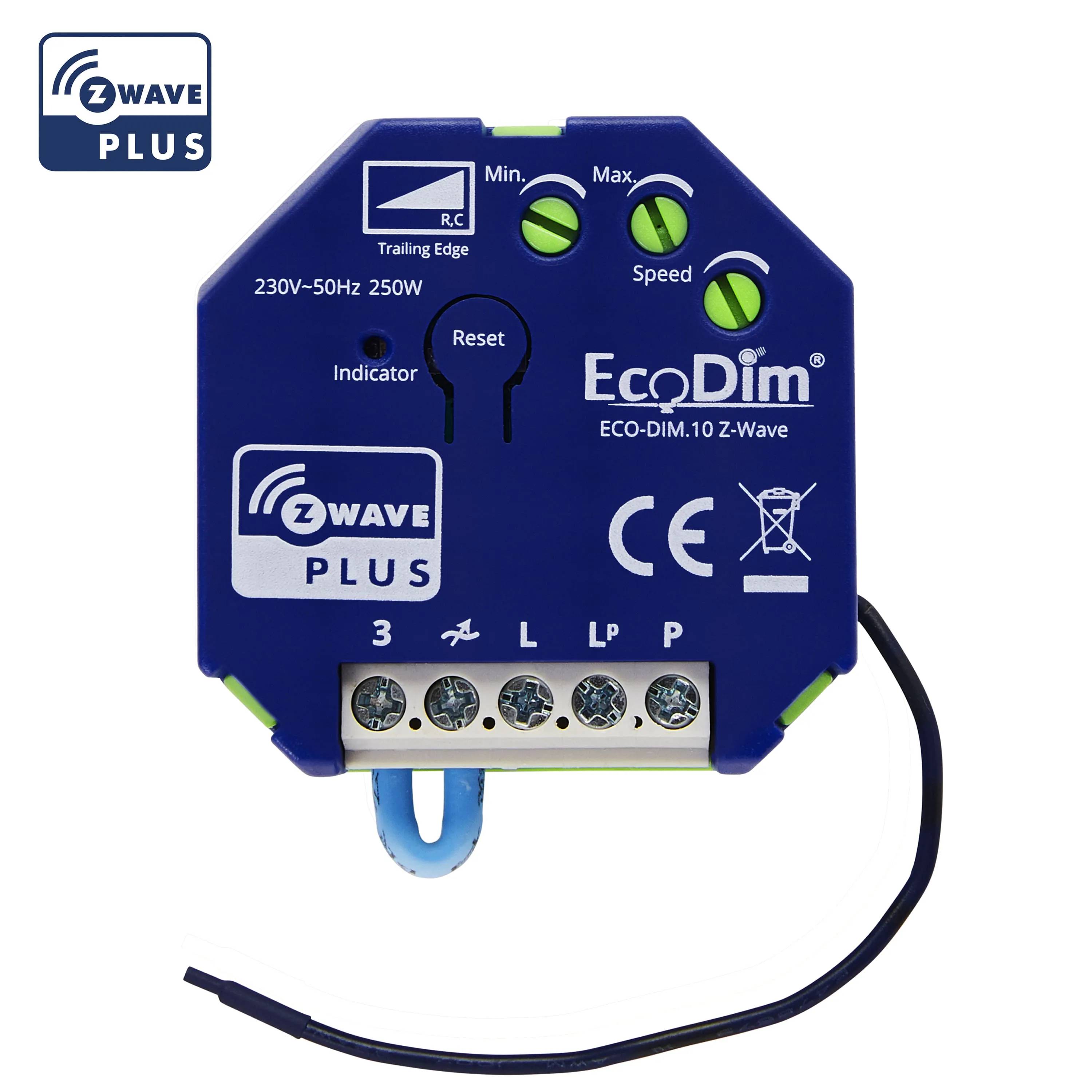 Z-Wave led dimmer module 250W - blauw-0