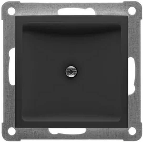Blindplaat Badora mat zwart - 1 - stuk