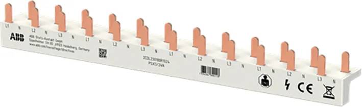 Doorverbindingskam FlexLine 3F 3P+N 24-pins 10 mm² - grijs-0