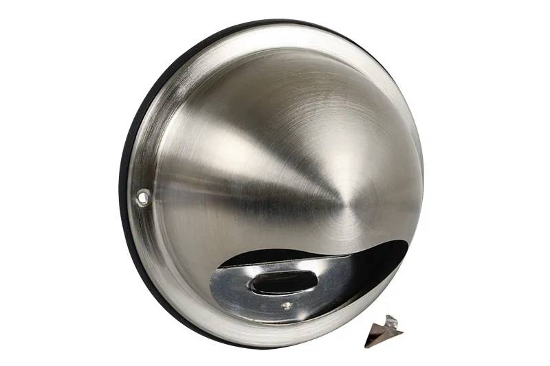 Buitenrooster bol RVS ø 100mm - RVS-1