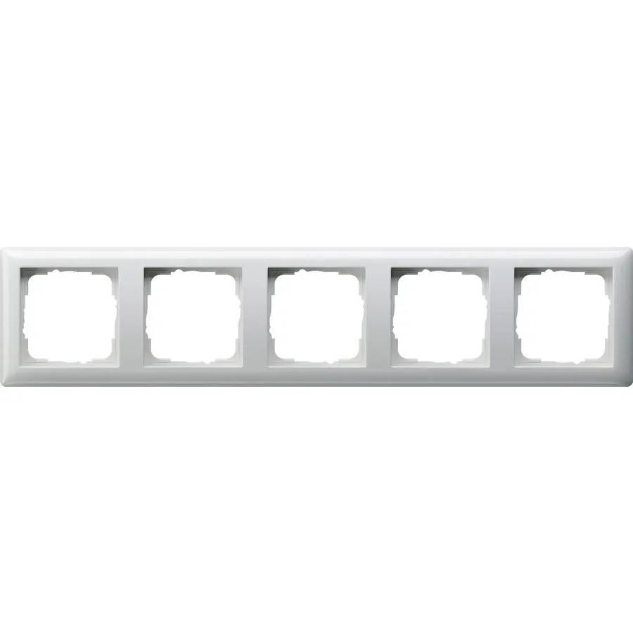 Standard 55 afdekraam 5V zuiver wit-0