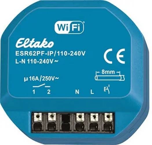 Impuls- schakelactor Wifi Apple Home & Matter potentiaalvrij - blauw-0