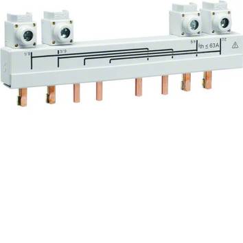 Doorverbindingsrail 20-40A 4-polig voor 28528 - grijs