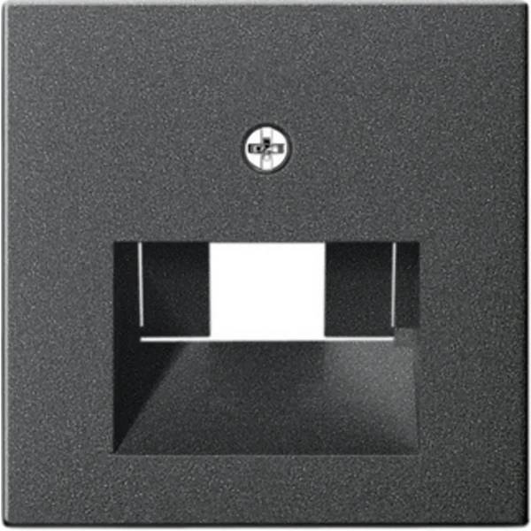Centraalplaat UPO 1V + 2V mat antraciet - 1 - stuk - mat/antraciet