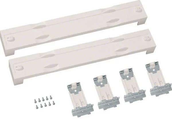 Aardrailunit 50 mm² + lege unit, h x b = 75 x 500 mm - wit-0