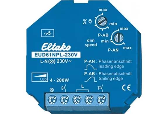 LED dimmer unit inbouw 0,1W t/m 200W zonder nulfunctie - blauw-0