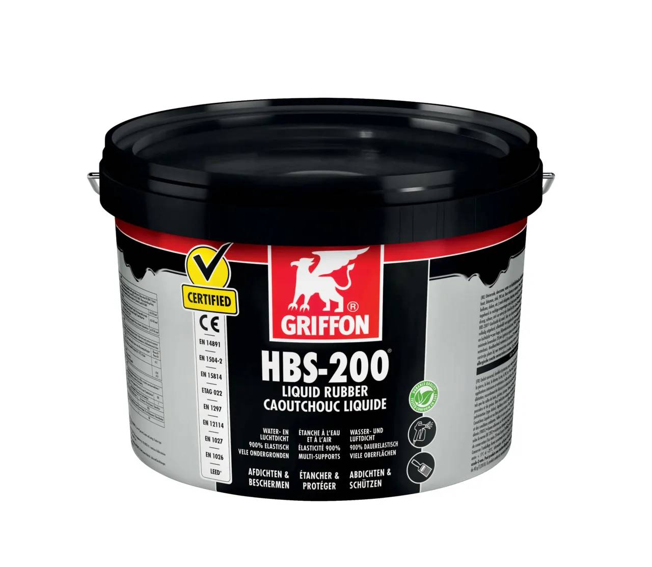 HBS-200 Liquid Rubber Emmer 5 liter 1 stuk-0