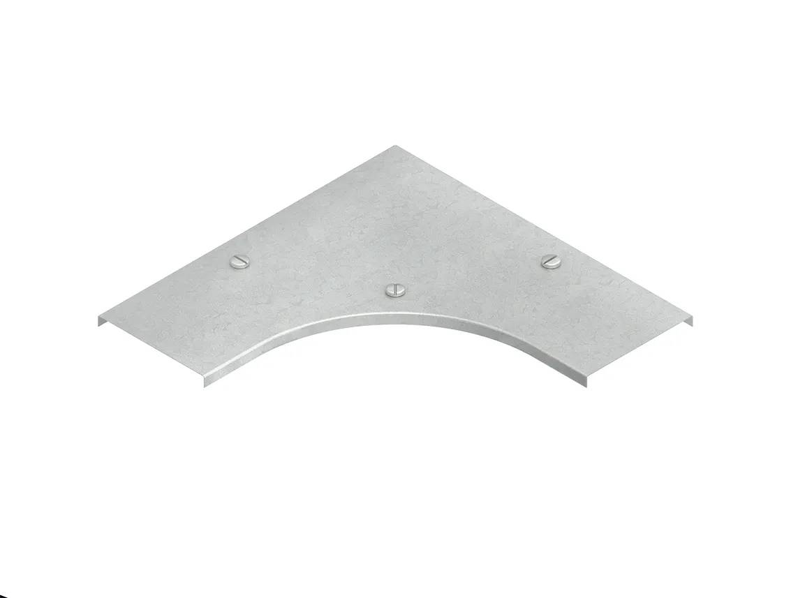 Deksel haakse bocht 90° 120mm + draaisluiting - metaal-0