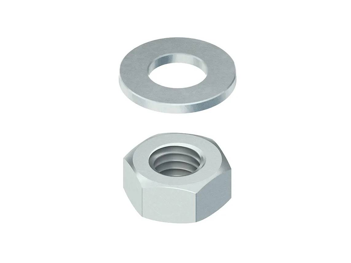 SMU10 ZESK. MOER M10 + SLUITRING M10 - 50 stuk(s) - metaal-0