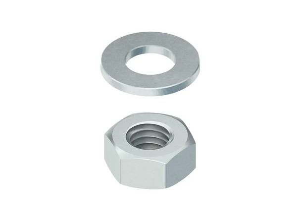 SMU10 ZESK. MOER M10 + SLUITRING M10 - 50 stuk(s) -  metaal