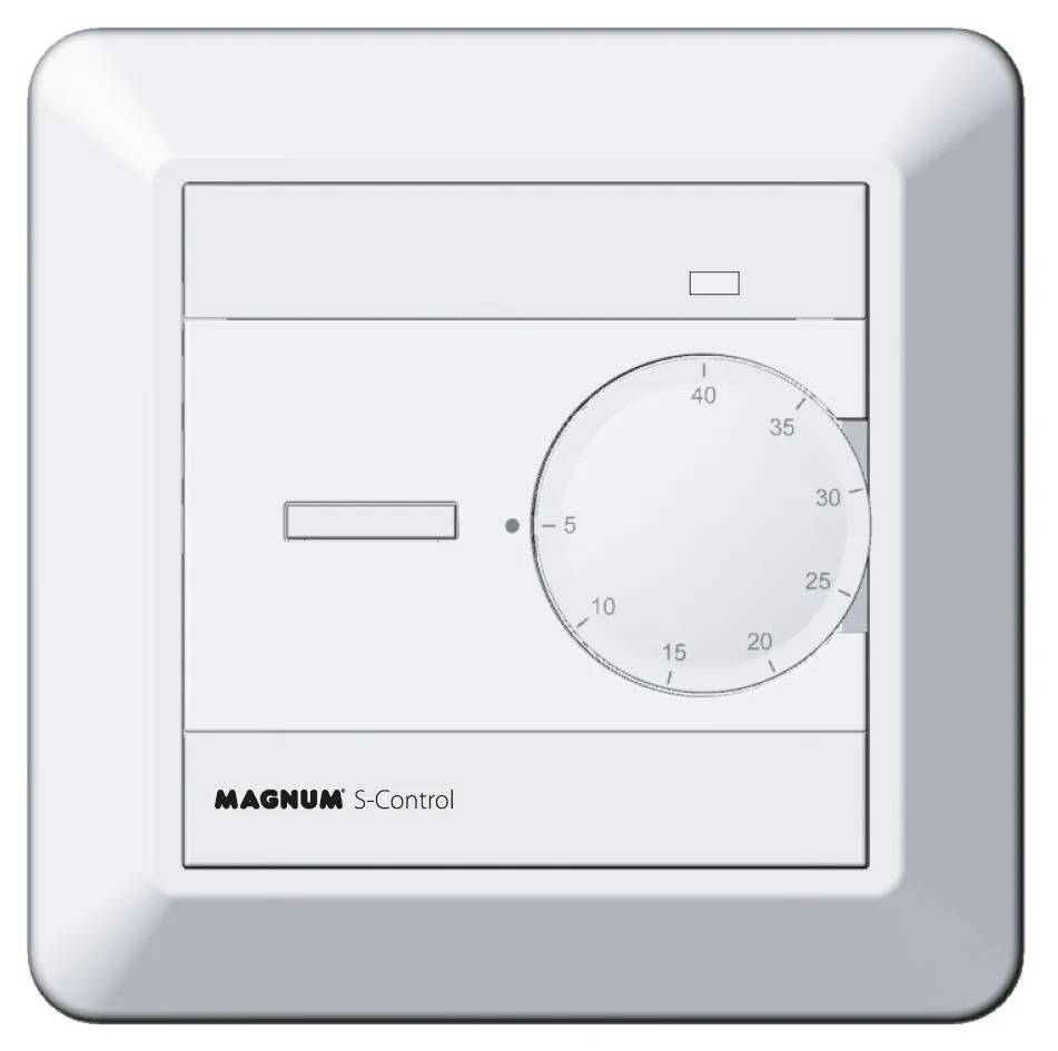 Thermostaat aan/uit +vloersensor Standard Control Magnum - wit-0
